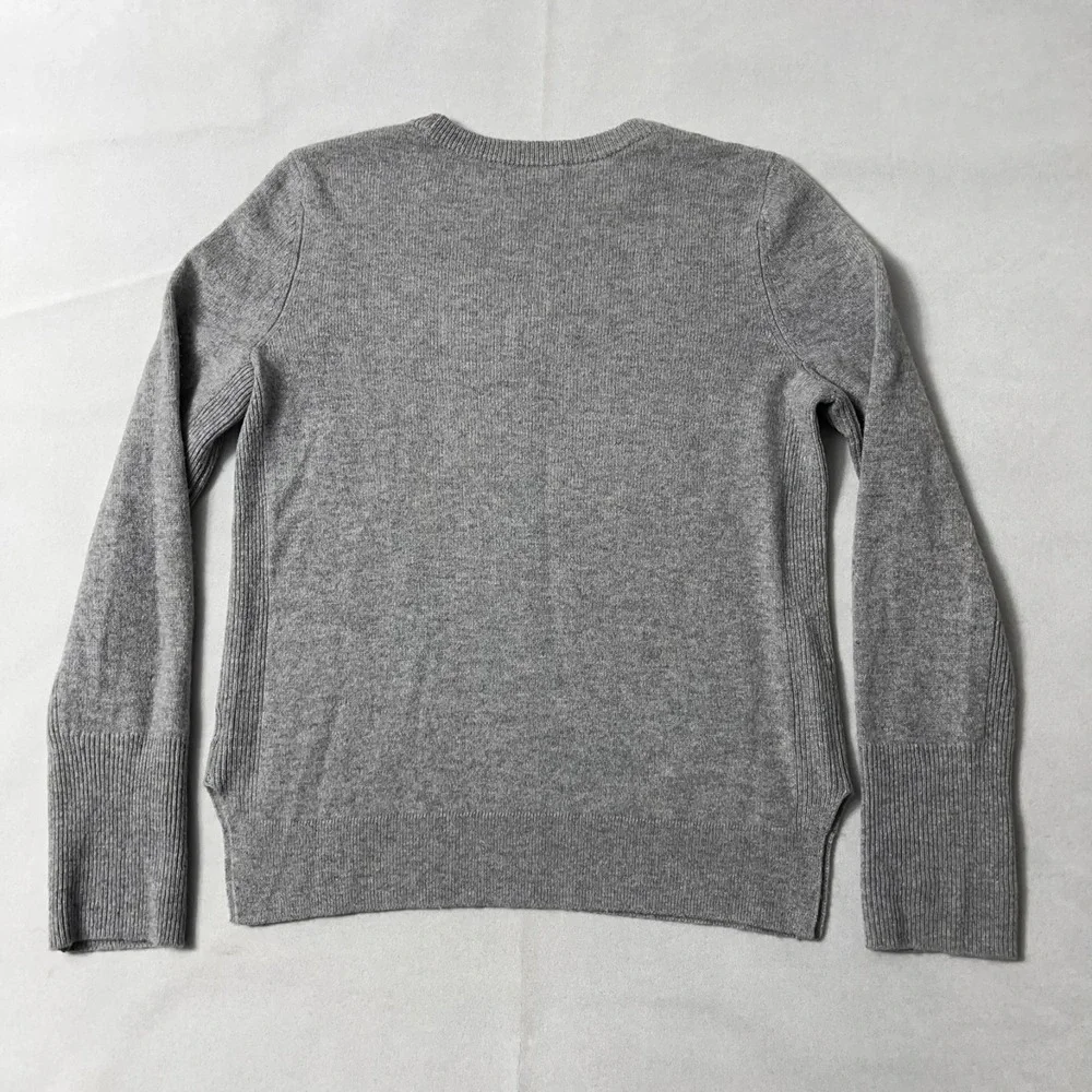 Halogen Cashmere Sweater Women Small Gray Pullover